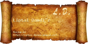 Liptai Damáz névjegykártya